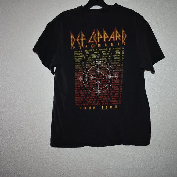 Def Leppard Blazing Thru America Tour Music Rock Metal Album Mens T Shirt - Picture 4 of 5